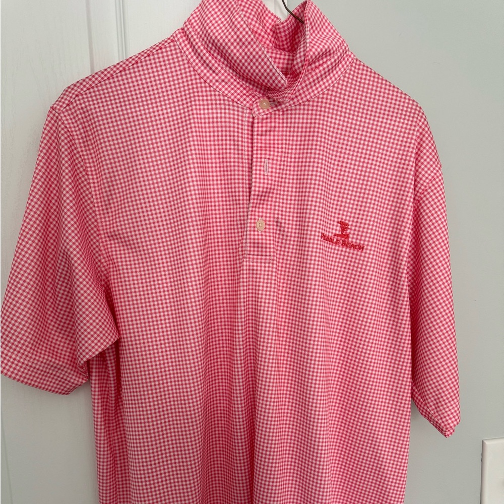 Pebble beach golf polo size large